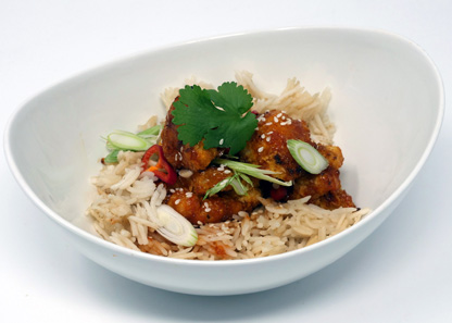 Korean BBQ Cauliflower with Rice