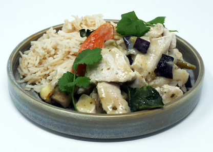 Thai Green Curry with Rice