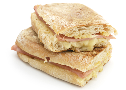 Open Ham & Cheese Ciabatta 