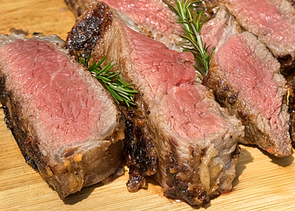 Grilled Beef Filet Medium Rare