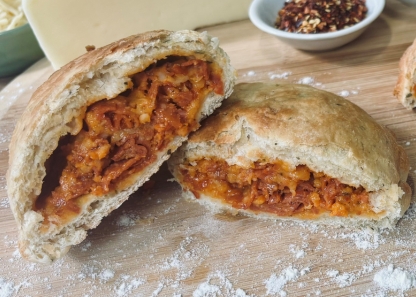 Sausage & Pepperoni Pizza Calzone