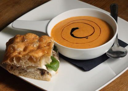 Roasted Tomato Soup (with Focaccia)